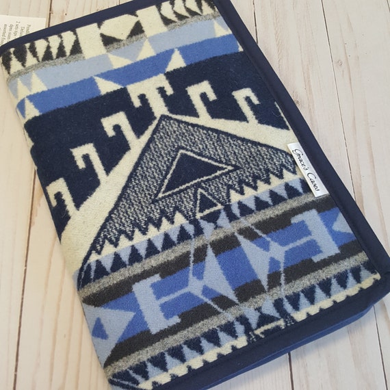 Deluxe Knitting Needle Case For Circulars Interchangeable Tips And Short Dpns In Trailhead Blue Pendleton Wool Deluxe Knitting Needle Case For Circulars Interchangeable Tips And Short Dpns In Trailhead Blue Pendleton Wool