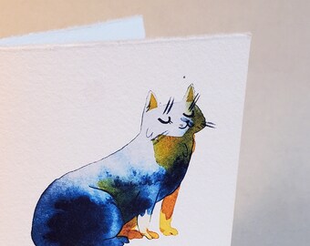 Black Cat Greeting Card