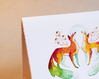 We Foxes Greeting Card