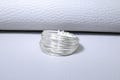 Handmade Sterling Silver Wire Wrapped Ring | Wide Band, Modern Boho