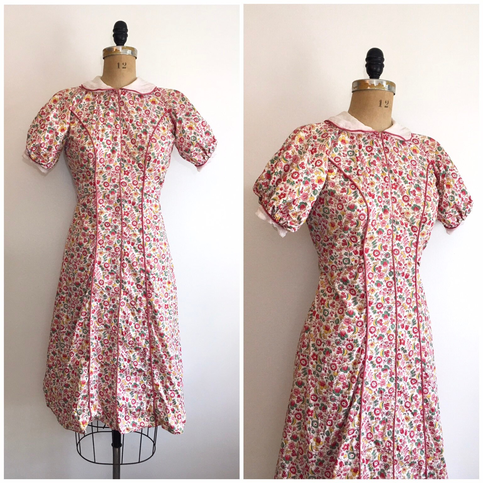 1930s floral dress