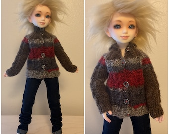 Cable Knit Wool Sweater For Chibi Unoa Minifee Doll 1/4 1/5 Scale Doll Clothes