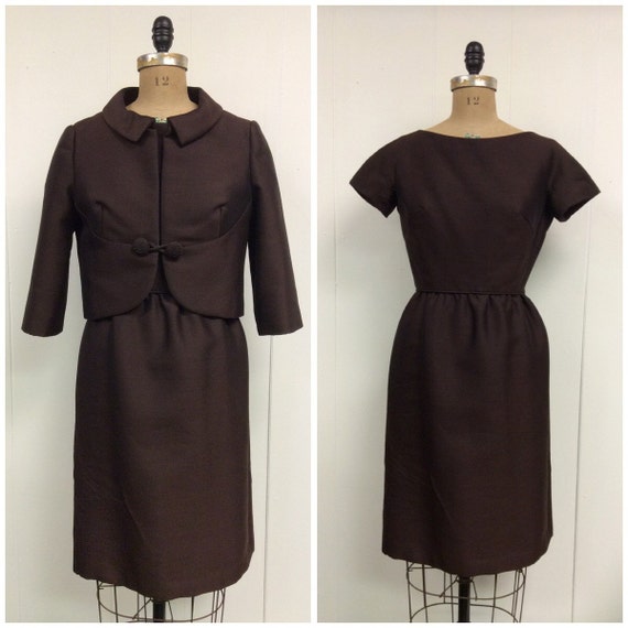 1950s 1960s Hattie Carnegie Dress Jacket Set 50s 6