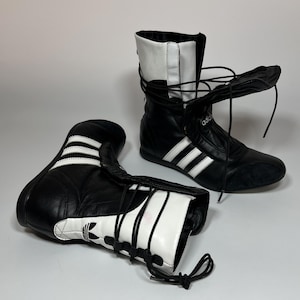RARE vintage adidas leather boxing boots