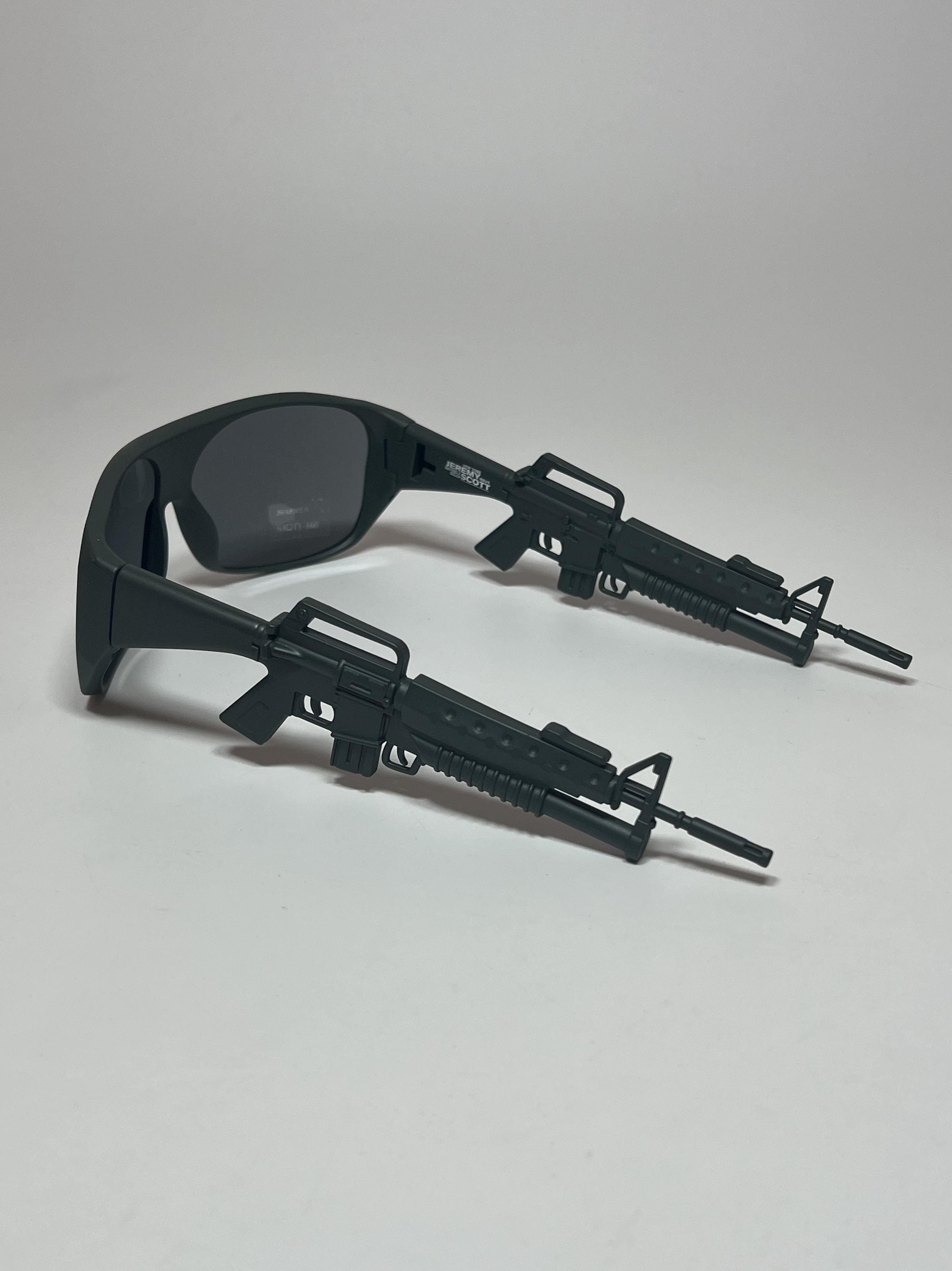 Linda Farrow by Jeremy Scott Khaki M16 Sunglasses - Etsy