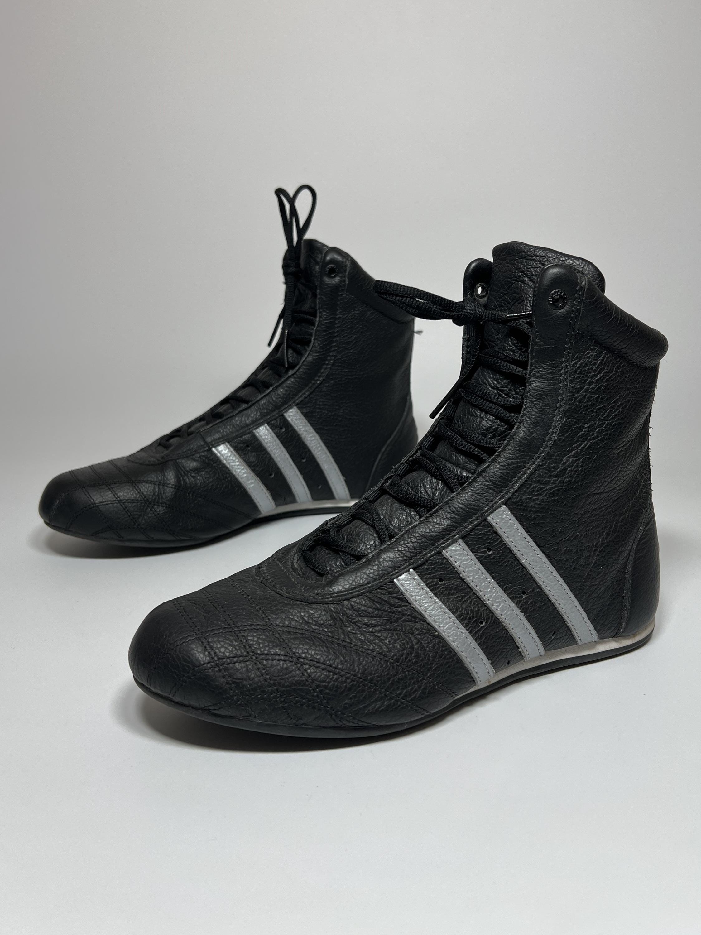 adidas gazelle silver green womens Adidas Vintage boxing wrestling boots 36.5 – darina`s garms main image 1