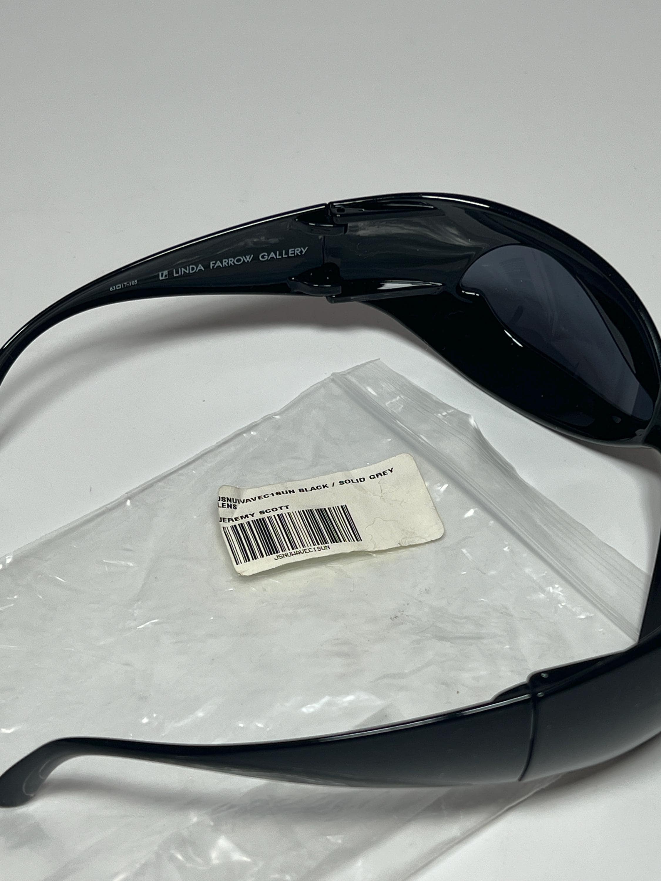 Linda Farrow by Jeremy Scott Black Alien Sunglasses - Etsy