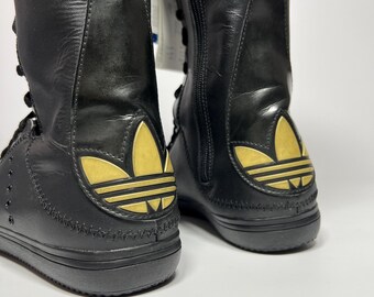 Vintage Adidas by Missy Elliott Leather Knee High Boots - Etsy