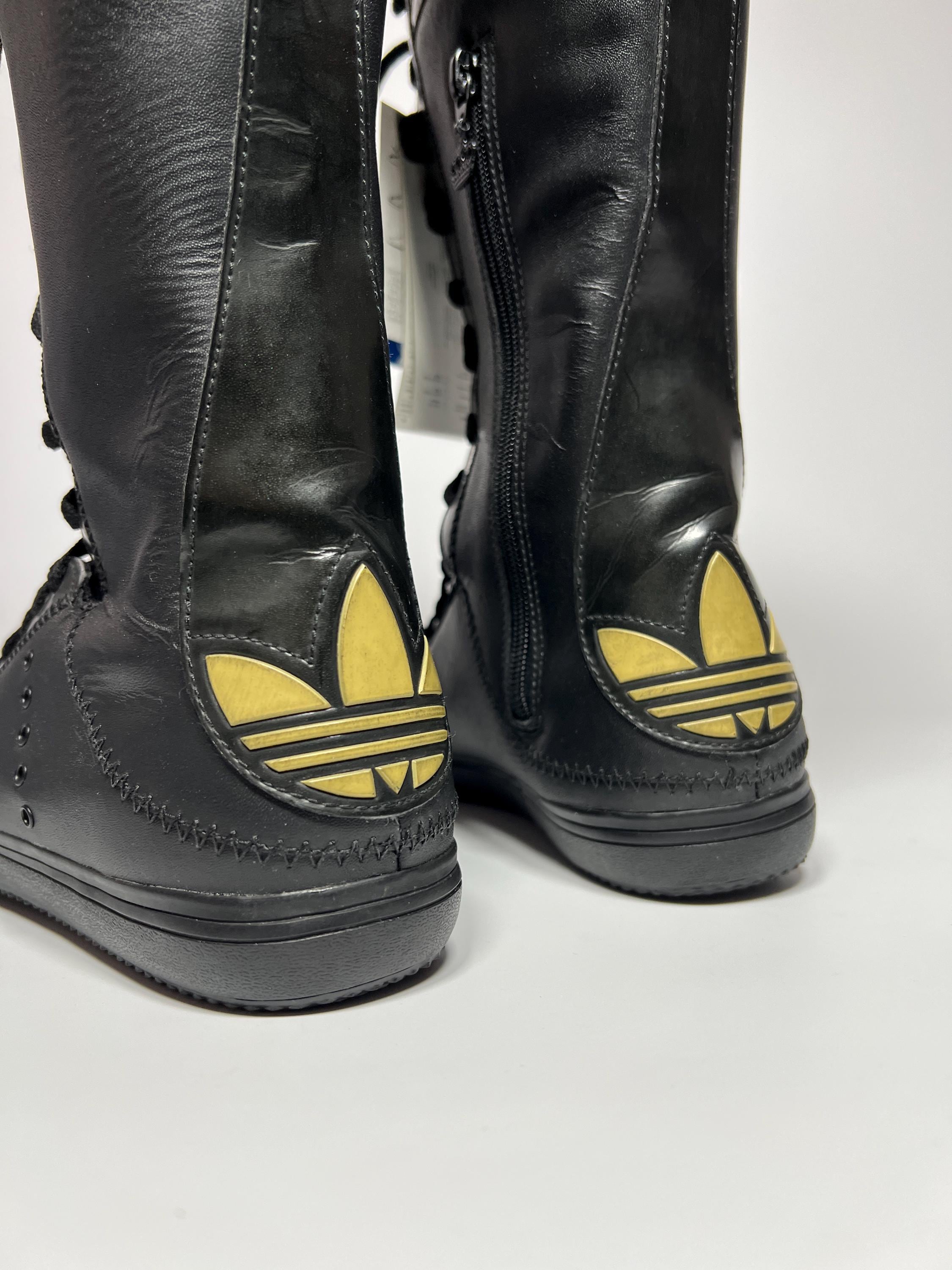 Vintage Adidas by Missy Elliott Leather Knee High Boots - Etsy