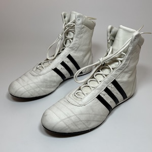 vintage adidas leather boxing boots