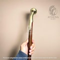 Brass Bubba Handle Walking Stick – Solid Wood Shaft, Heavy Brass Top Cane, Detachable Sections, Vintage Style Mobility Support Cane product logo