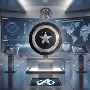 Benutzerdefinierte Black Captain America Shield Metall Movie Prop 1/1 handgefertigten Aluminium Kampf getragen Schild für Cosplay & Wand-Dekor Bild 1