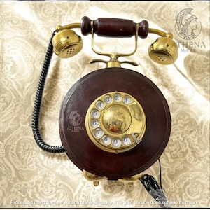 【1930年代】アンティーク　真鍮電話機　雑貨　インテリア　お洒落　おしゃれ Telephone 1930 - Etsy 日本