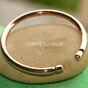 Thick Heavy Copper Bangle, Healing Arthritis Copper Bangle, Adjustable Copper Bangle, Stackable Copper Bangle, Handmade Copper Bangle, Men&#39;s
