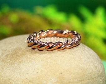 1/9 Earth Resonance 332mHz Cubit  Tensor Energy Ring (medium gauge) #15 copper