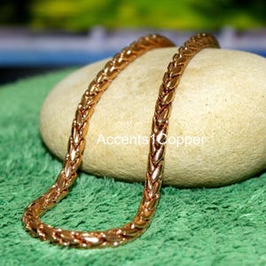 Copper Chain necklace, Pure Copper Snake chain, Solid Copper jewelry ,Chain necklace ,Gift for Viking jewelry, friendly Snake chain.