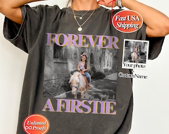Benutzerdefinierte für immer Ein Firstie Shirt für Lehrer Geschenk, Komfort Farben Personalisierte Foto Lehrer der ersten Klasse Shirt, Team-Shirt der ersten Klasse