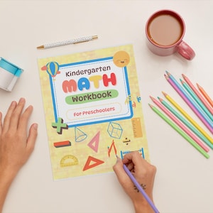 Preschool Math Worksheets for Kids | 30 Colorful Printable Pages | Numbers, Counting, Addition & More | Toddler Learning PDF
