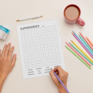 Printable Word Searches for Kids | 30 Easy Puzzles with Answers | Fun Themes for Early Readers | Educational PDF Game