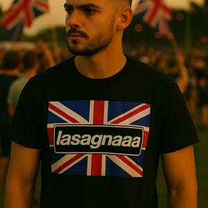 Lasagnaaa Britpop Inspired Festival T- Shirt
