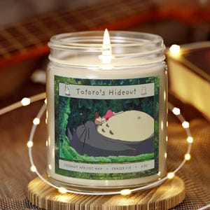 Totoro Scented Candle: Forest Fraser Fir, Studio Ghibli Inspired