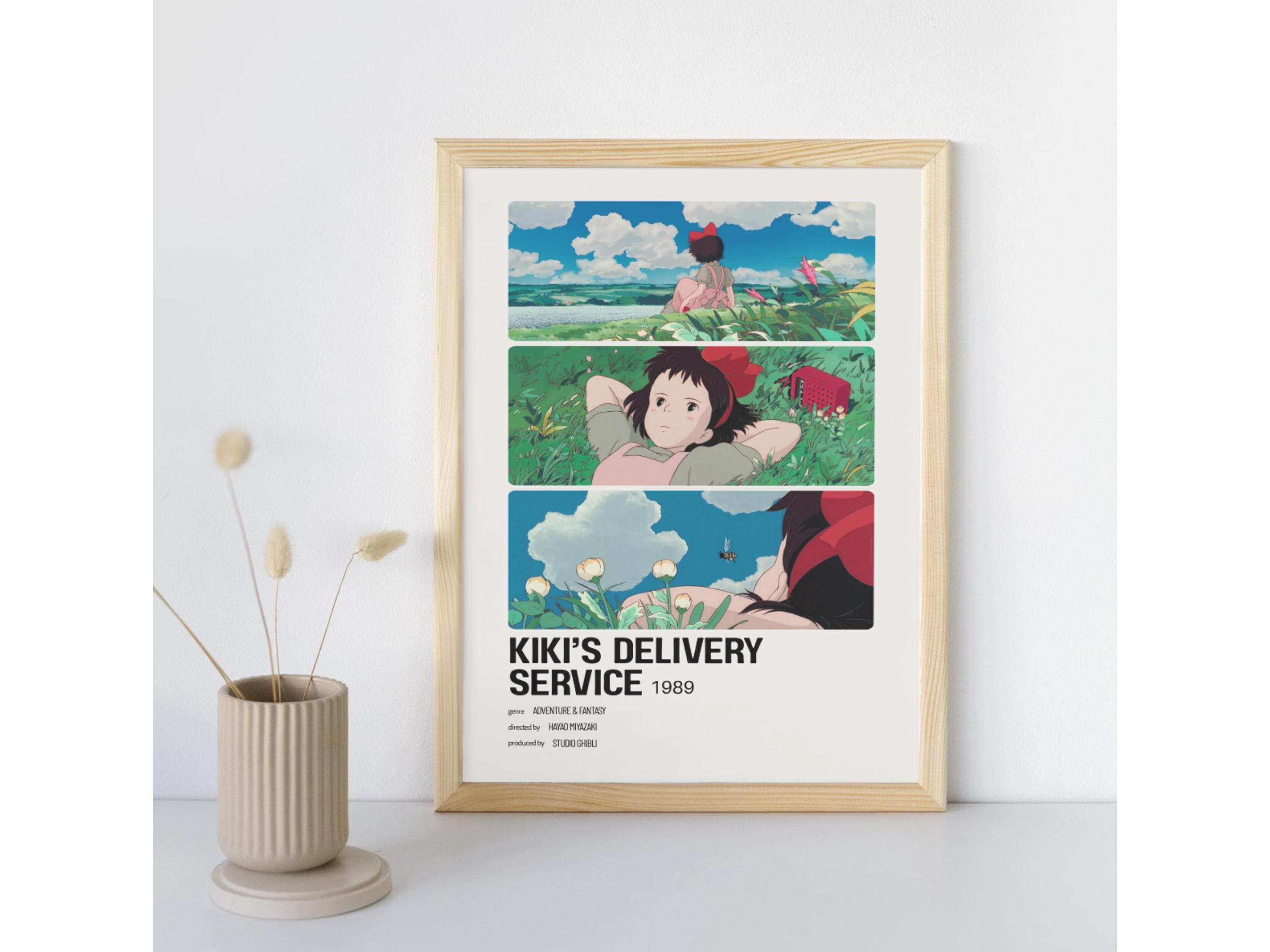 Kiki's Delivery Service Poster Set: Studio Ghibli Anime Prints (A2
