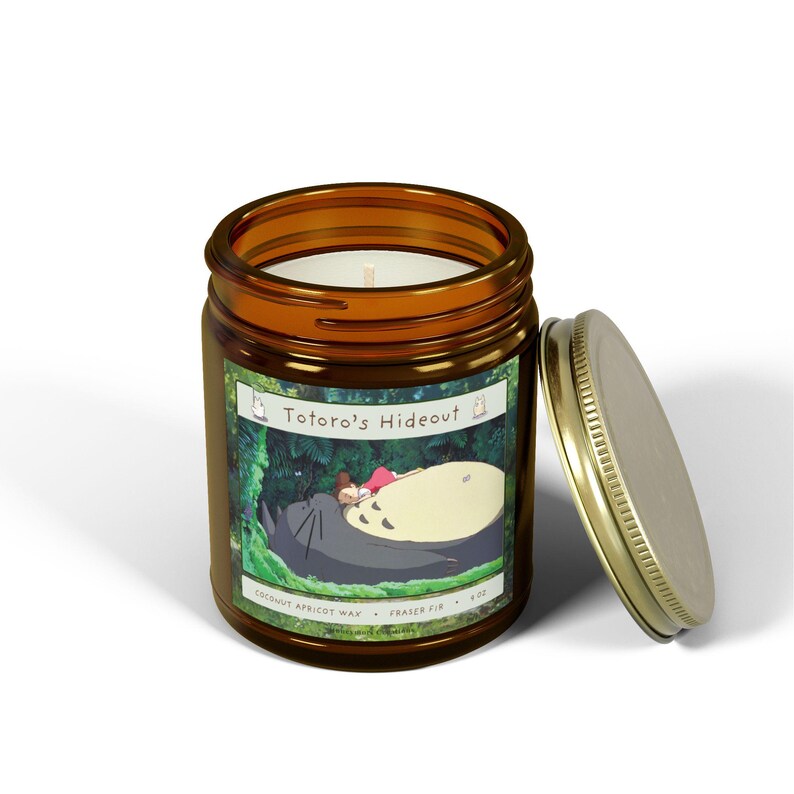 Totoro Scented Candle: Forest Fraser Fir, Studio Ghibli Inspired image 5
