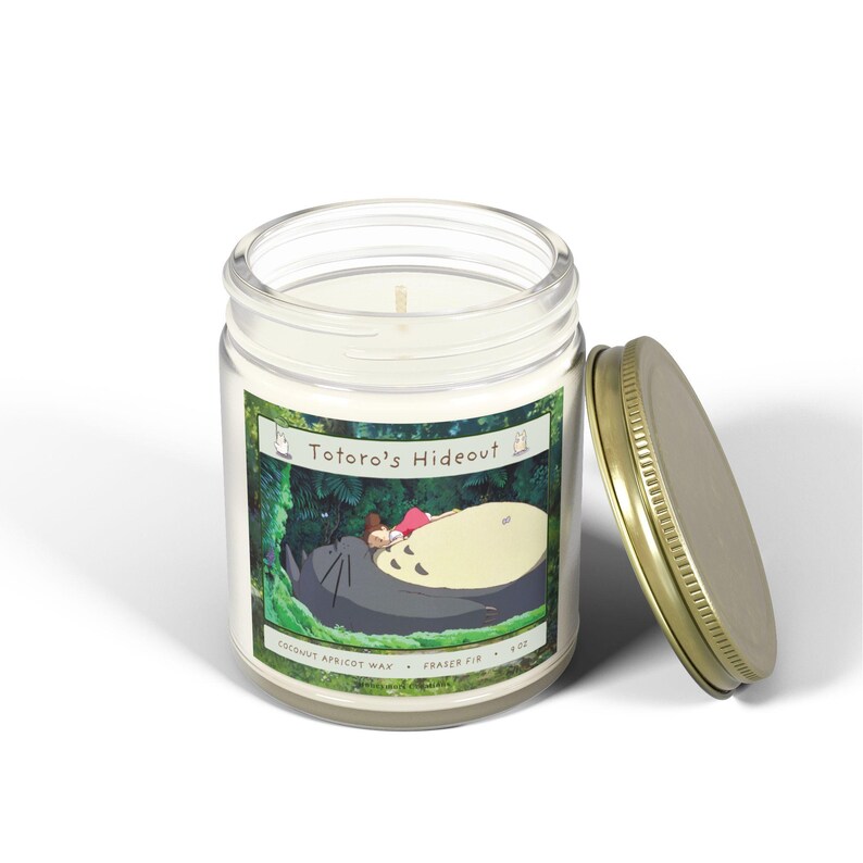 Totoro Scented Candle: Forest Fraser Fir, Studio Ghibli Inspired image 4