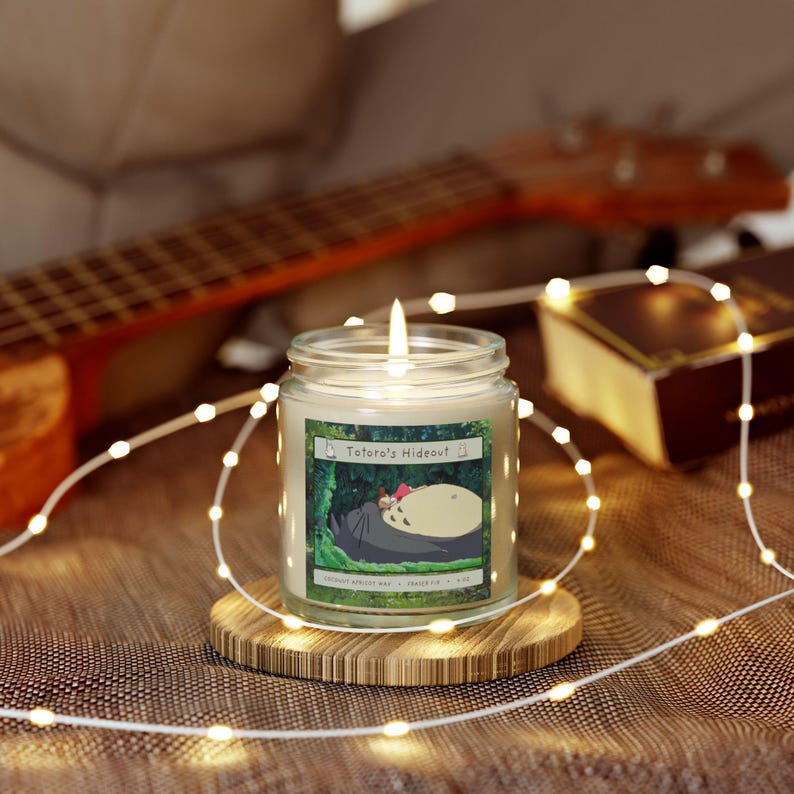 Totoro Scented Candle: Forest Fraser Fir, Studio Ghibli Inspired image 3