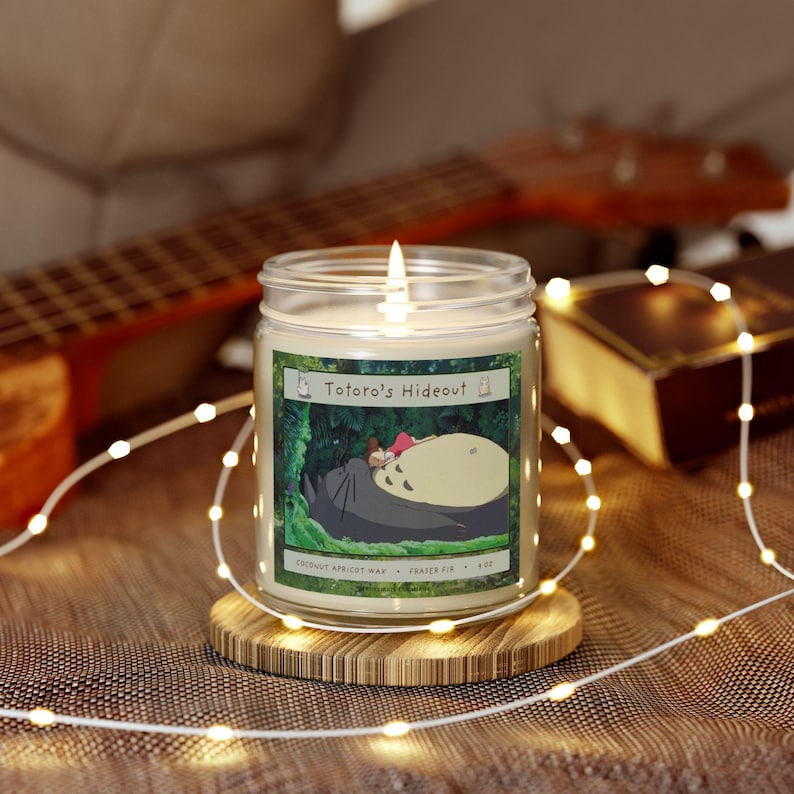 Totoro Scented Candle: Forest Fraser Fir, Studio Ghibli Inspired image 1
