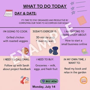 To Do List - Daily Organizer