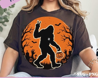 Halloween Bigfoot Pumpkin PNG SVG: Spooky Sasquatch, Funny World Map, Halloween  Lover Gift, Pumpkin Cryptid png Autumn (Digital Download)