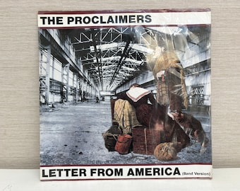 The Proclaimers – Letter From America Band Version - UK 12 inch Single Vintage 1987 - Chrysalis Records