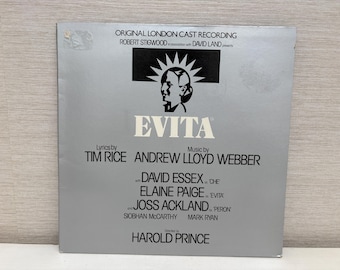Andrew Lloyd Webber And Tim Rice – Evita 1978 Original London Cast Recording UK Vinyl LP Album MCG 3527