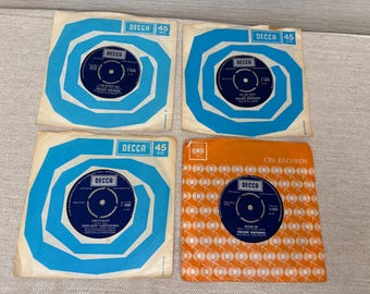 Engelbert Humperdinck  UK 7" Vinyl Records x Four 1960/70s Vintage
