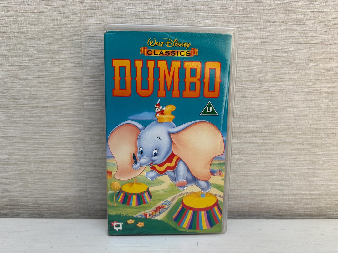 Walt Disney Classics Dumbo VHS Tape - Vintage Animated Classic PAL U