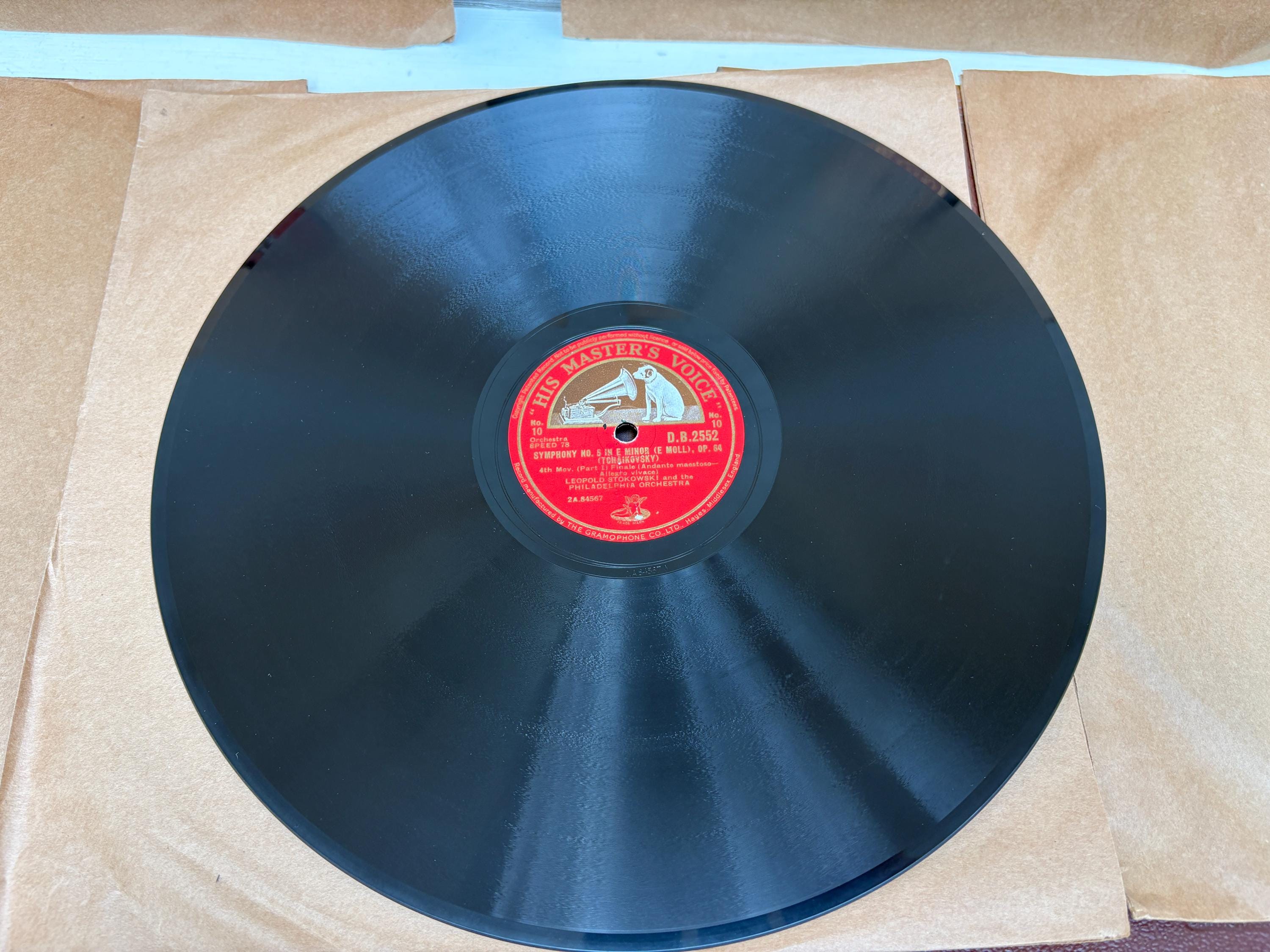 その他 5discs 78RPM/SP Philadelphia Orchestra, L. Stokowski Symphony No.5 In E Minor (Dvorak) No.1 - No.10 ND99103 VICTOR 12 /02480 Tchaikovsky - Leopold Stokowski, the Philadelphia Orchestra – Op