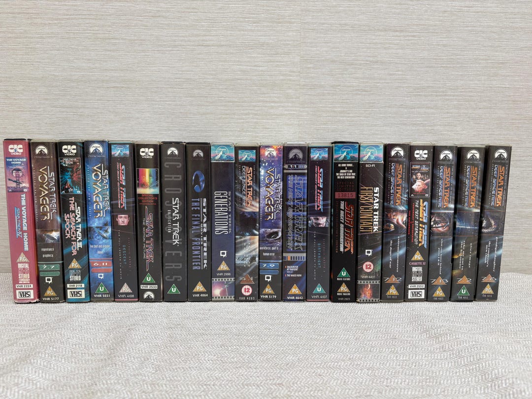 Star Trek Vintage VHS Cassette Tapes - Various Titles Sold