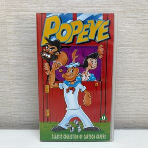 Popeye Classic Collection of Cartoon Capers VHS Tape - Vintage 1994 Children&#39;s Classic Cartoons NTV Entertainment