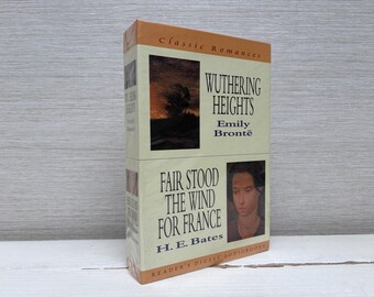 Reader's Digest "Classic Romances" Wuthering Heights Emily Bronte & Fair Stood The Wind For France H E Bates Audio Books - NEW Sealed