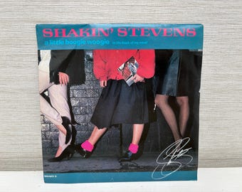Shakin Stevens A Little Boogie Woogie UK 7" Vinyl Single 45 Record 1987 Vintage