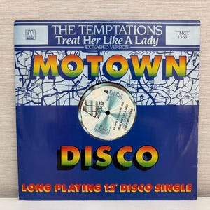 The Temptations – Treat Her Like A Lady UK  12&quot; Single Vintage 1980 Motown