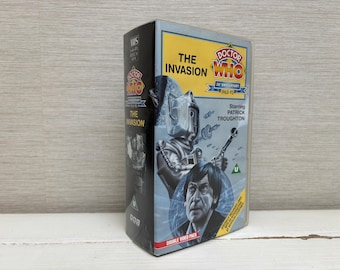 Doctor Who 30th Anniversary "The Invasion" VHS Double Video Pack Starring Patrick Troughton BBC Video