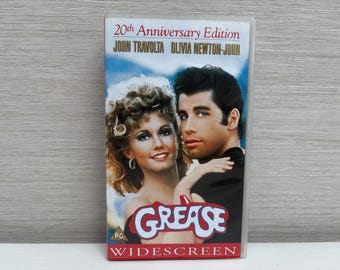 Grease 20th Anniversary Edition Widescreen VHS Video Tape Musical PG John Travolta Olivia Newton John Paramount Pictures 1998
