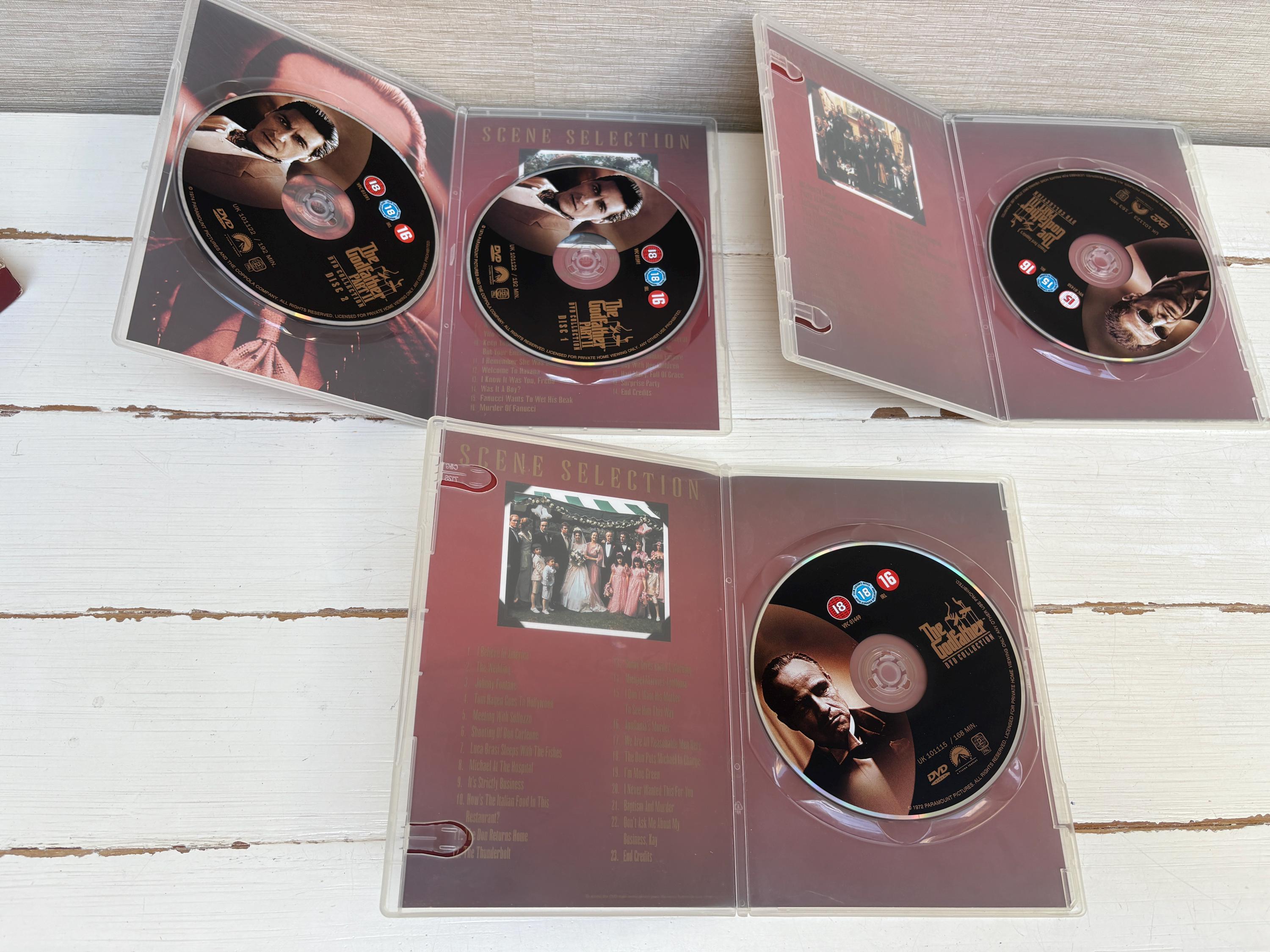The Godfather DVD Collection Includes the Complete Trilogy 18 - Etsy