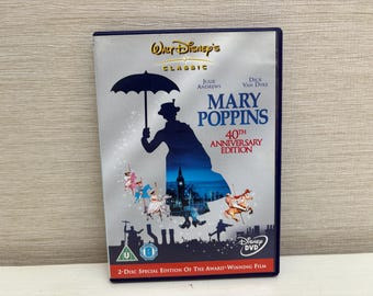Walt Disney Mary Poppins 40th Anniversary Edition Children's DVD U PAL - Julie Andrews Dick Van Dyke