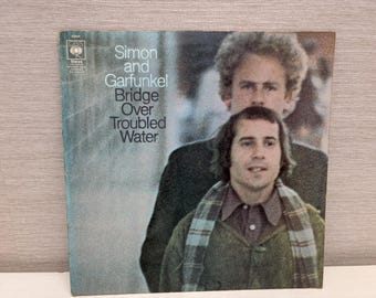 Vintage 1970 Bridge Over Troubled Water Vinyl LP Simon and Garfunkel Original UK CBS S 63699 Classic Folk Rock Record
