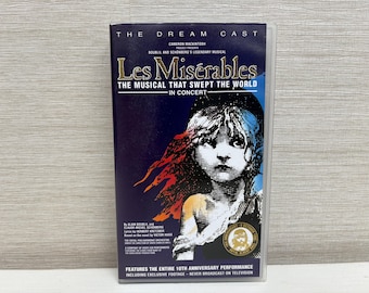 Vintage Les Miserables In Concert VHS Video Tape The Dream Cast Musical 10th Anniversary 1995 - Cameron Mackintosh