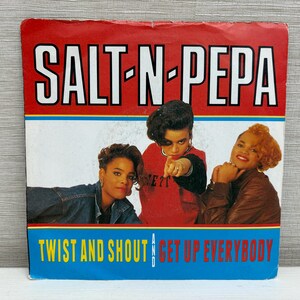 Salt and Pepper - Twist and Shout - Get Up Everybody 7 inch Vinyl Record Vintage 1988