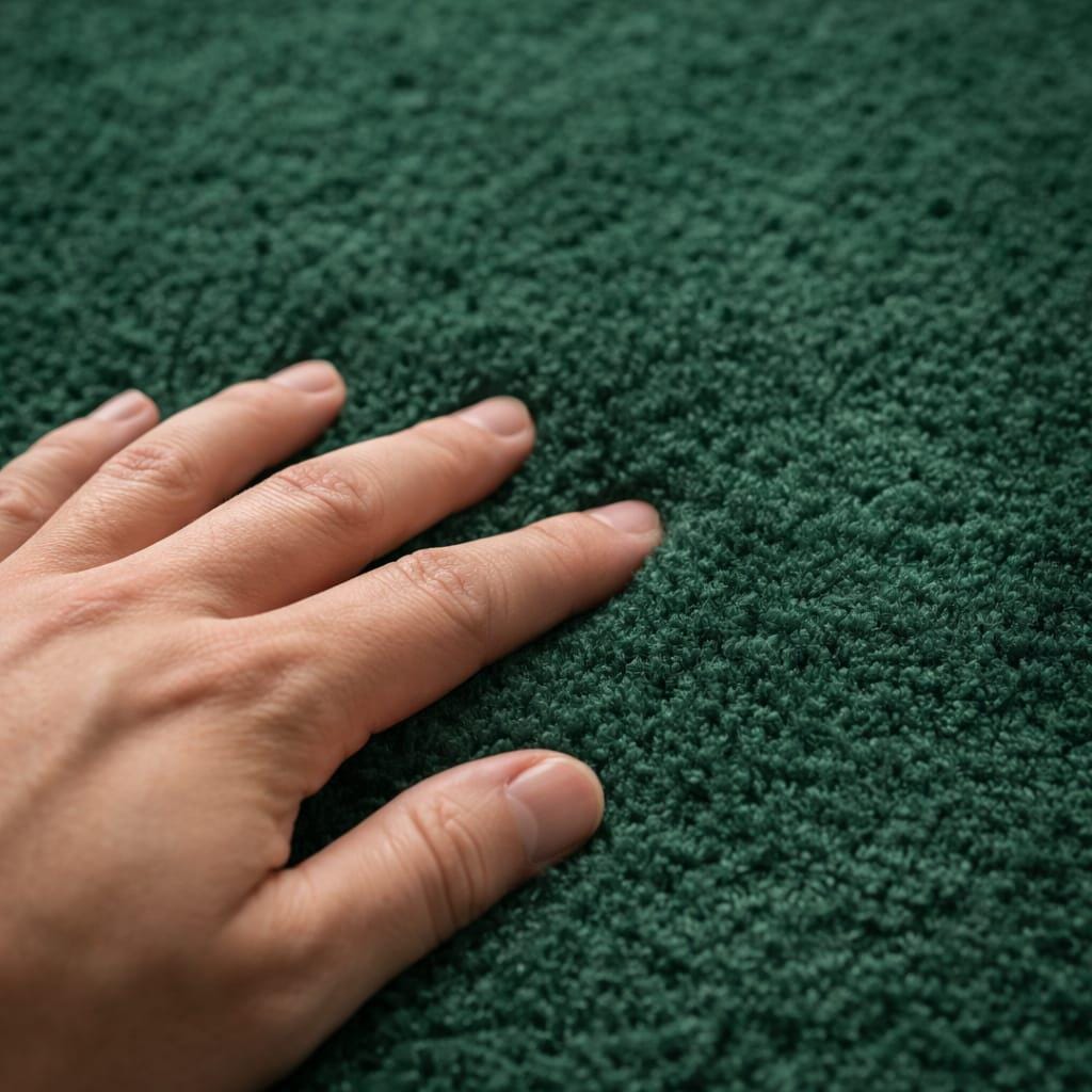Deep Green Rug Pattern Luxury Deep Green Hand Tufted Wool Rug – Plush Textured Shag, Modern ...
